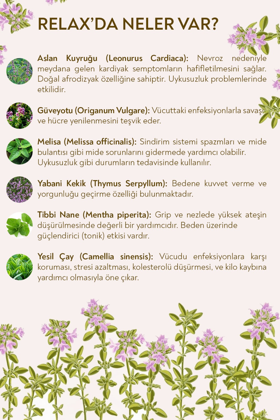 Relax Çay – 75 Gr. Rahatlamanıza Destek Karışık Bitki Çayı